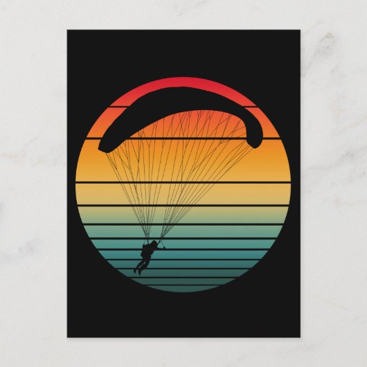 ヴィンテージレトロパラシュート ポストカード (正面)