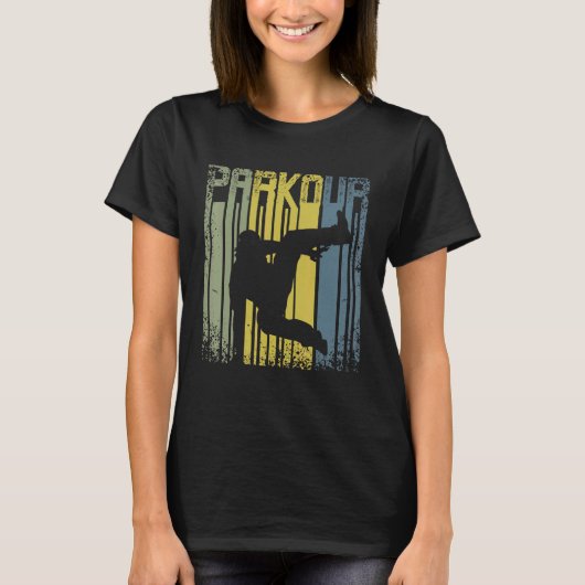 ヴィンテージレトロパルクールフリーニング Tシャツ (正面)