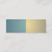 ヴィンテージレトロパームツリーターコイズブルークリームセピア スキニー名刺 (裏面)