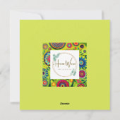 ヴィンテージレトロヒッピー花柄 シーズンカード (裏面)