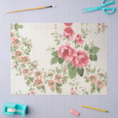 ヴィンテージレトロビクトリアンバラミッドセンチュリーパターン 薄葉紙 (クラフト)