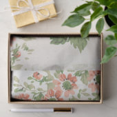 ヴィンテージレトロビクトリアンバラミッドセンチュリーパターン 薄葉紙 (ギフト)