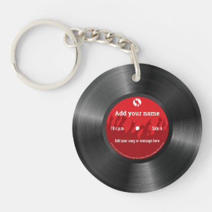 ヴィンテージレトロビクールニールレコード、Acryl Keychain キーホルダー