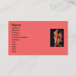 ヴィンテージレトロビリーデヴォルステレフォンピンナップ 名刺