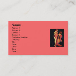 ヴィンテージレトロビリーデヴォルステレフォンピンナップ 名刺