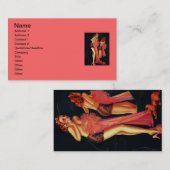 ヴィンテージレトロビリーデヴォルステレフォンピンナップ 名刺 (正面/裏面)