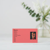 ヴィンテージレトロビリーデヴォルステレフォンピンナップ 名刺 (スタンド正面)