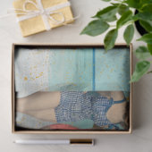 ヴィンテージレトロビーチ婦人水着におもしろいを有する 薄葉紙 (ギフト)