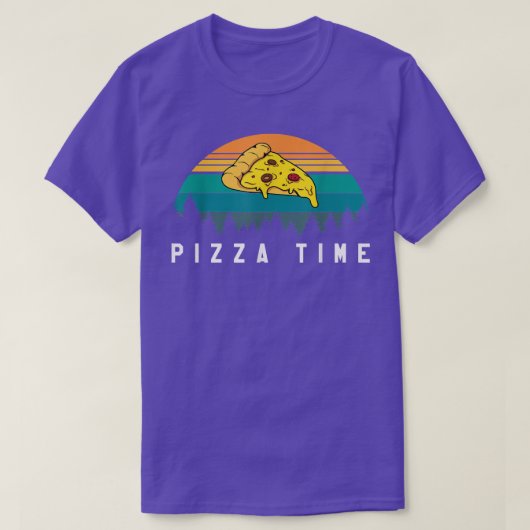 ヴィンテージレトロピザタイム34625807 Tシャツ (デザイン正面)