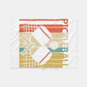 ヴィンテージレトロピックボール フリースブランケット (正面(横))