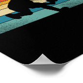 ヴィンテージレトロピックルボールサンセット ポスター (角)