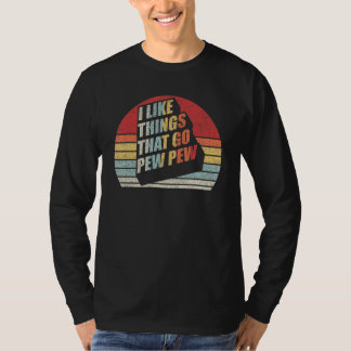 ヴィンテージレトロピュー・ガン・エン行くもの好き Tシャツ