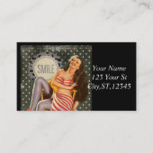 ヴィンテージレトロピンアップイラストレーションThunder_Cove 名刺 (正面)