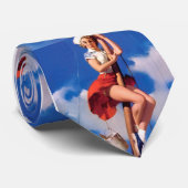 ヴィンテージレトロピンアップガール ネクタイ (ロール)