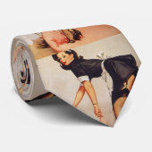 ヴィンテージレトロピンアップガール ネクタイ (ロール)