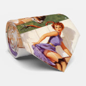 ヴィンテージレトロピンアップガール ネクタイ (ロール)
