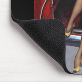 ヴィンテージレトロピンアップガール マウスパッド (コーナー)