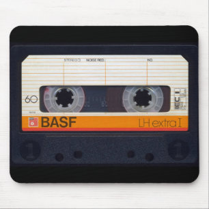 ヴィンテージレトロファッションド80s Mixtapeオーディオカセット マウスパッド