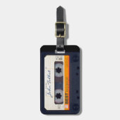 ヴィンテージレトロファッションド80s Mixtapeオーディオテープラベル ラゲッジタグ (正面縦)