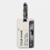 ヴィンテージレトロファッションド80s Mixtapeオーディオテープラベル ラゲッジタグ (裏面縦)