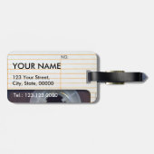 ヴィンテージレトロファッションド80s Mixtapeオーディオテープラベル ラゲッジタグ (裏面横)