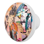 ヴィンテージレトロファッション誌 セラミックノブ (右)