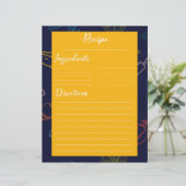 ヴィンテージレトロファミリーキッチンレシピシート (スタンド正面)