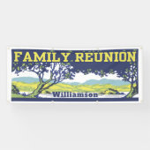 ヴィンテージレトロファミリーツリー懇親会収集 横断幕 (横)