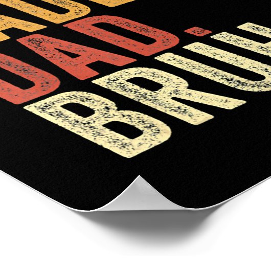 ヴィンテージレトロファーザーズデイコーディートダダダディパパ ポスター (角)