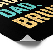 ヴィンテージレトロファーザーズデイコーディートダダダディパパ ポスター (角)