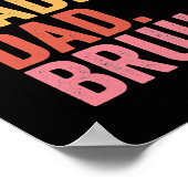 ヴィンテージレトロファーザーズデイコーディートダダダディパパ ポスター (角)