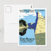 ヴィンテージレトロフォートマリオンセントオーガスティン旅行 ポストカード (正面/裏面)