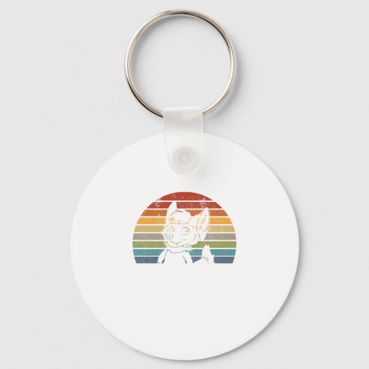 ヴィンテージレトロフューリーフィベスファンドムフューチャーギフト キーホルダー (正面)