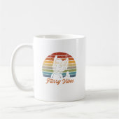 ヴィンテージレトロフューリーフィベスファンドムフューチャーギフト コーヒーマグカップ (左)