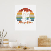 ヴィンテージレトロフューリーフィベスファンドムフューチャーギフト ポスター (キッチン)