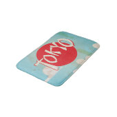 ヴィンテージレトロフライ東京トラベルポスター バスマット (アングル)