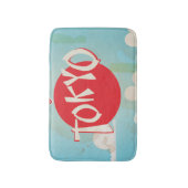 ヴィンテージレトロフライ東京トラベルポスター バスマット (正面縦)