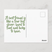 ヴィンテージレトロフラワーセントパトリックの日 ポストカード (裏面)