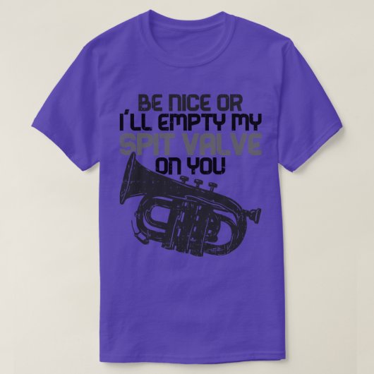 ヴィンテージレトロフルゲルホーン Tシャツ (デザイン正面)