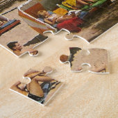 ヴィンテージレトロフロリダビーチ旅行 ジグソーパズル (側面)