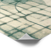 ヴィンテージレトロフローラミッドセンチュリーモダン ポスター (角)