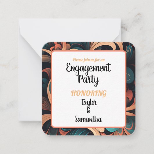 ヴィンテージレトロフローラ ノートカード (正面)