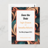 ヴィンテージレトロフローラ ポストカード (正面/裏面)