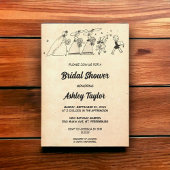 ヴィンテージレトロブリデスメイド漫画ブックブライダルシャワー 招待状