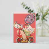 ヴィンテージレトロプラムバレンタインカード シーズンポストカード (スタンド正面)