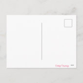 ヴィンテージレトロベビーハットボックス復活祭の中の雛 シーズンポストカード (裏面)