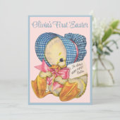 ヴィンテージレトロベビー初のイースターキュートカスタム シーズンカード (スタンド正面)