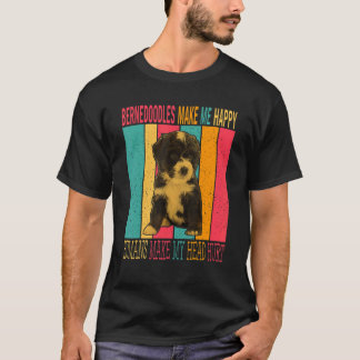 ヴィンテージレトロベルネドードルが人間を幸せにする Tシャツ