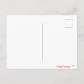 ヴィンテージレトロボーイガールバレンタインデー シーズンポストカード (裏面)