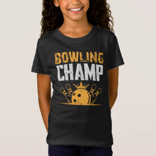 ヴィンテージレトロボーリングチャンスポーツガールズ Tシャツ